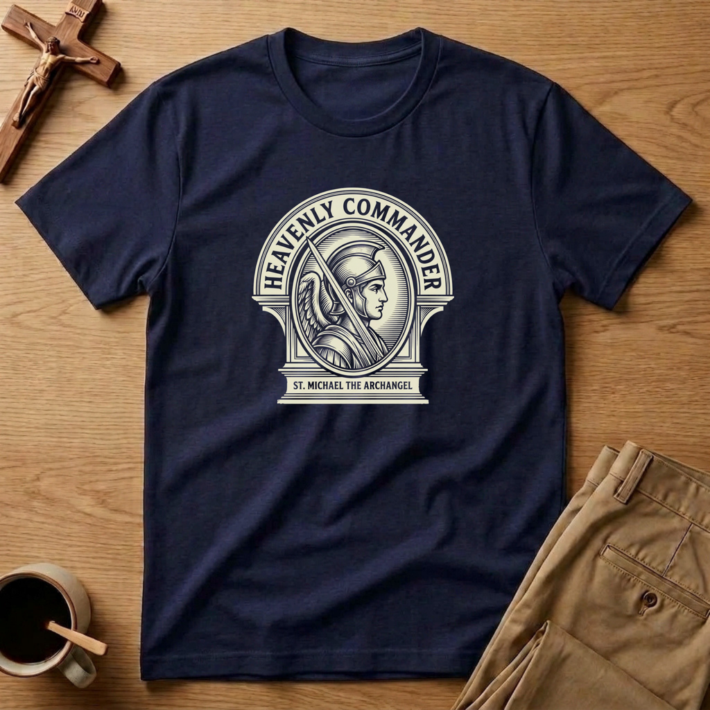 St. Michael Heavenly Commander Warrior Seal T-Shirt