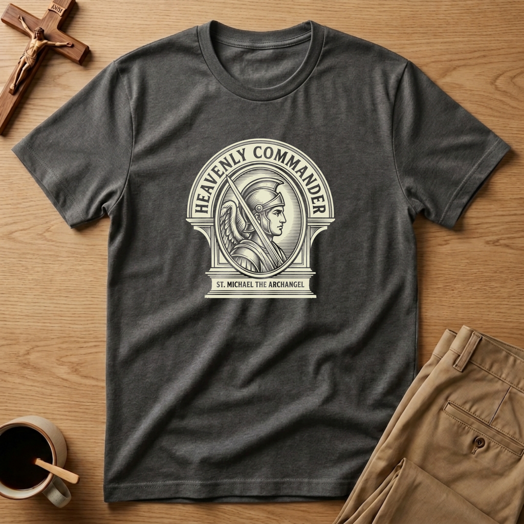 St. Michael Heavenly Commander Warrior Seal T-Shirt