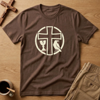 St. Benedict Fortress Cross Chalice & Raven T-Shirt