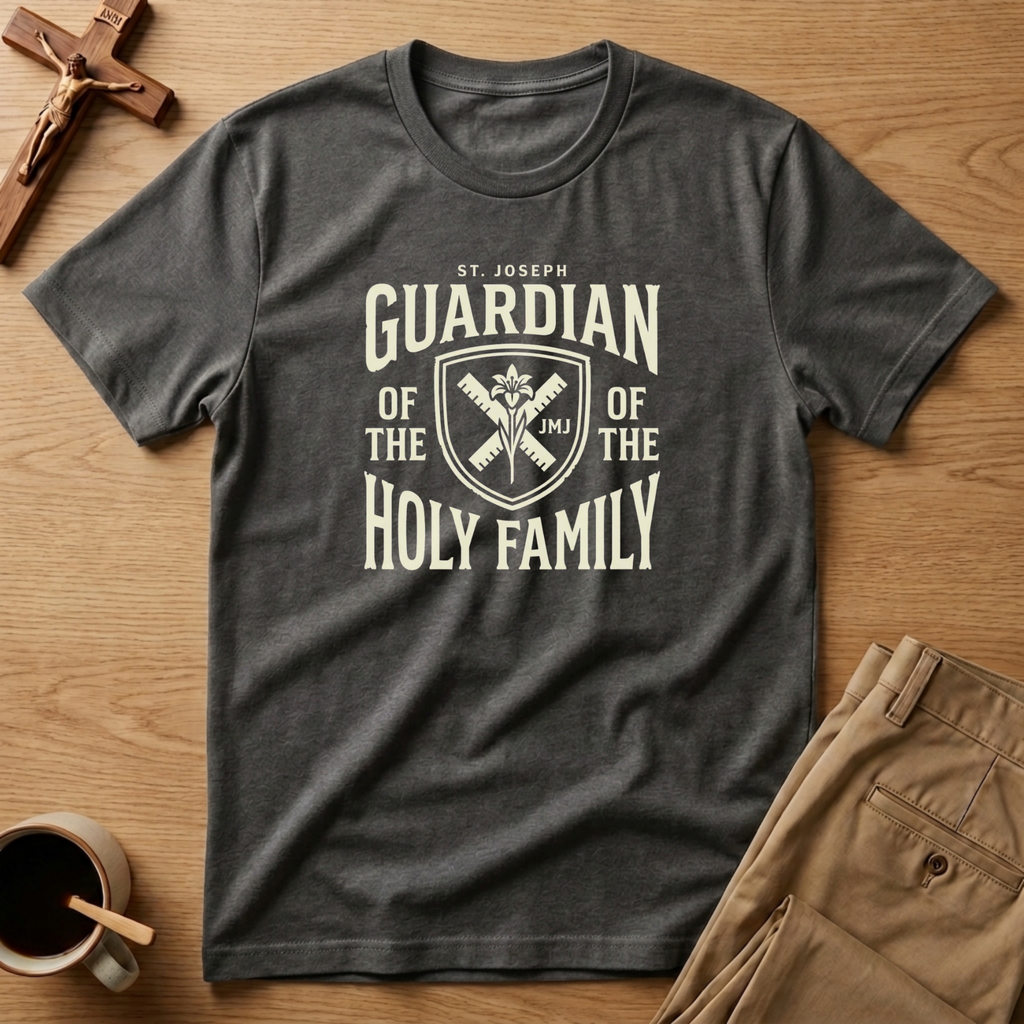 St. Joseph Guardian of the Holy Family Crest T-Shirt