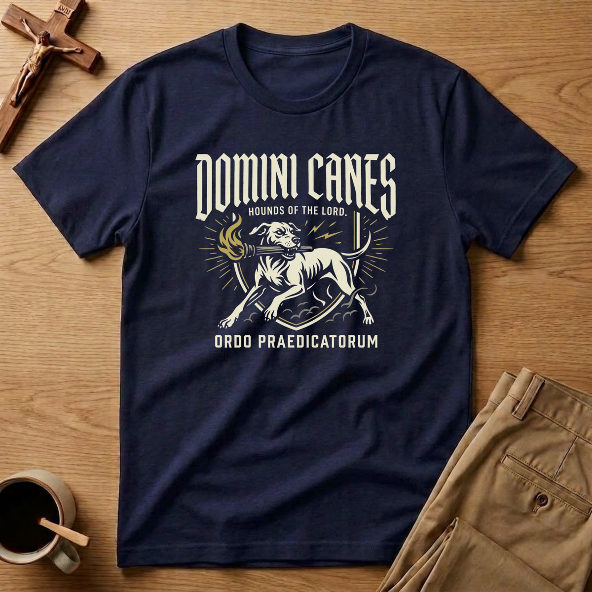 Domini Canes Hounds of the Lord Catholic T-Shirt
