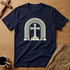 St. Benedict Monastic Arch Cross Catholic T-Shirt