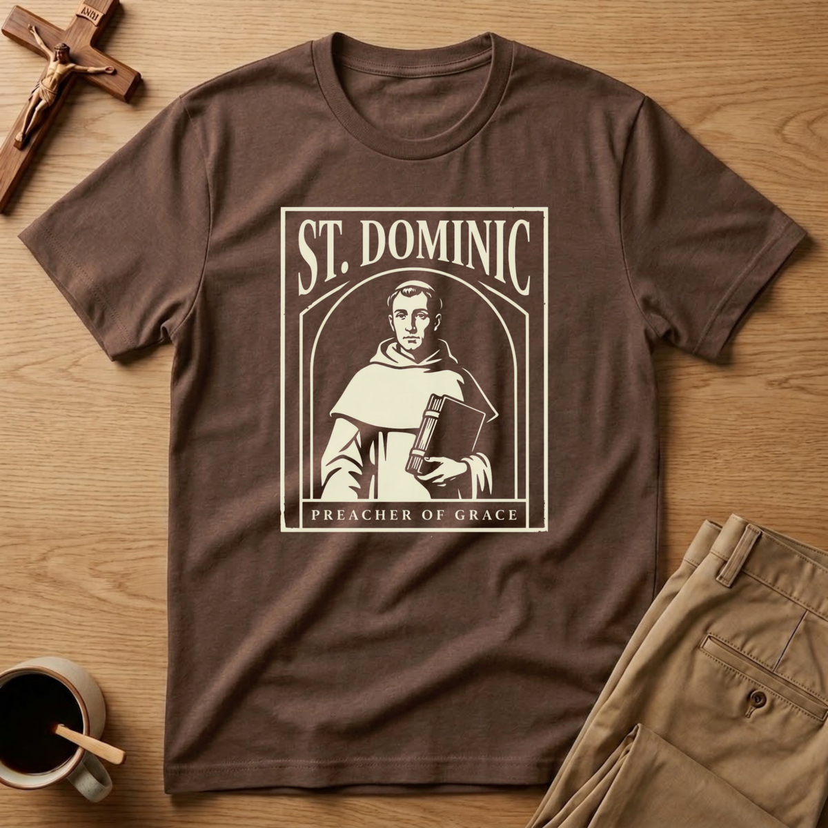 Saint Dominic Preacher of Grace Catholic T-Shirt