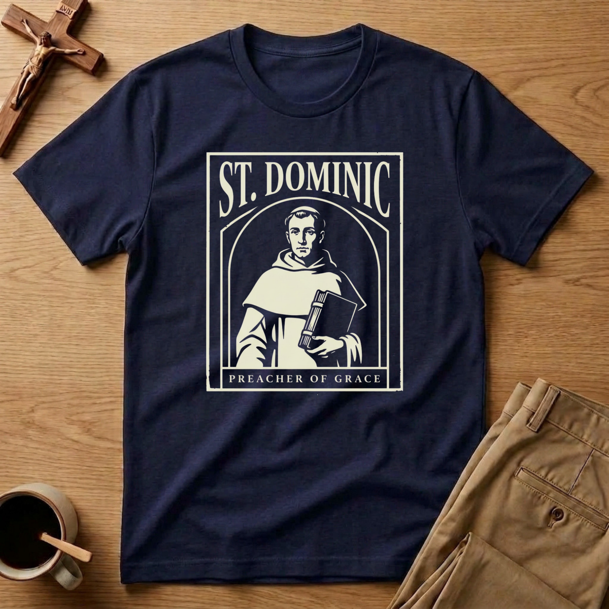 Saint Dominic Preacher of Grace Catholic T-Shirt