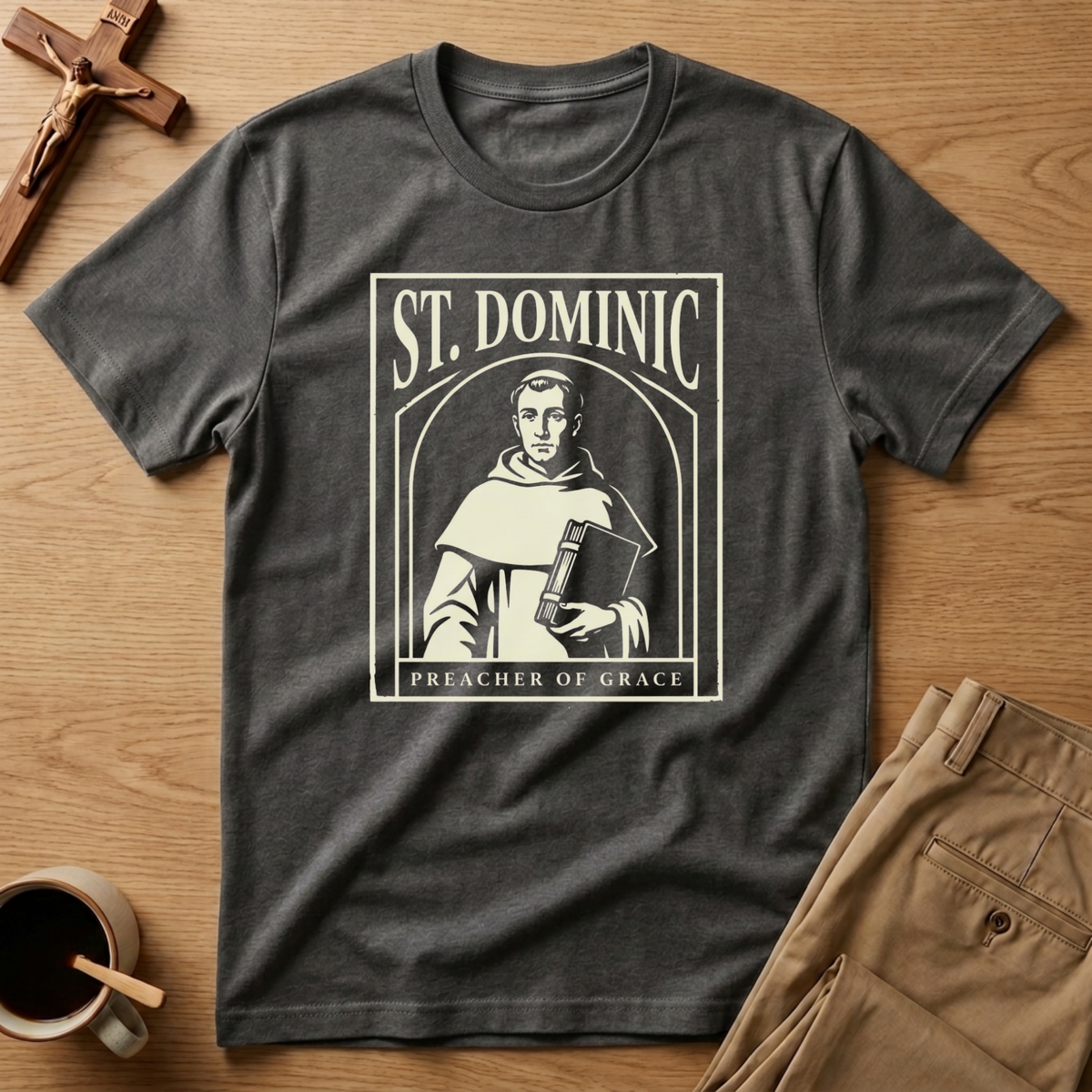 Saint Dominic Preacher of Grace Catholic T-Shirt