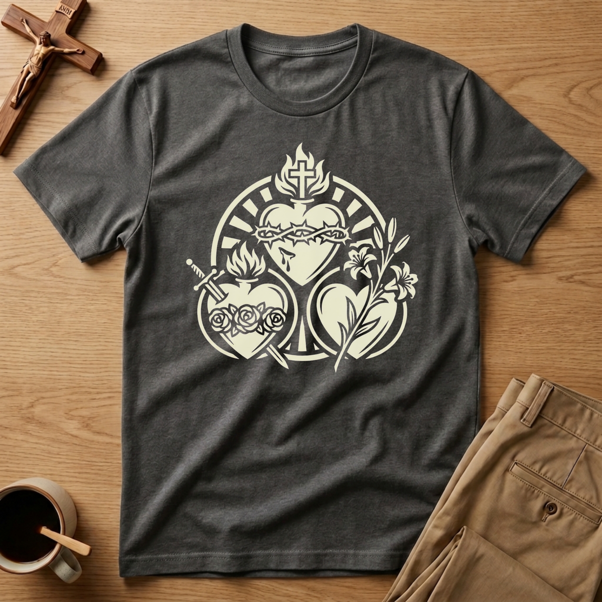 Three Sacred Hearts T-Shirt