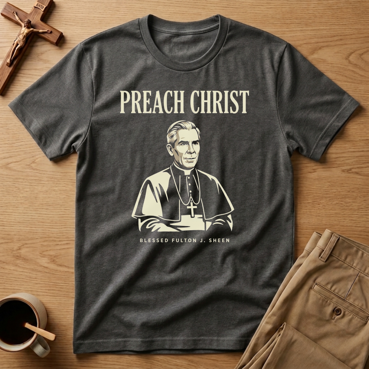 Fulton Sheen Preach Christ T-Shirt