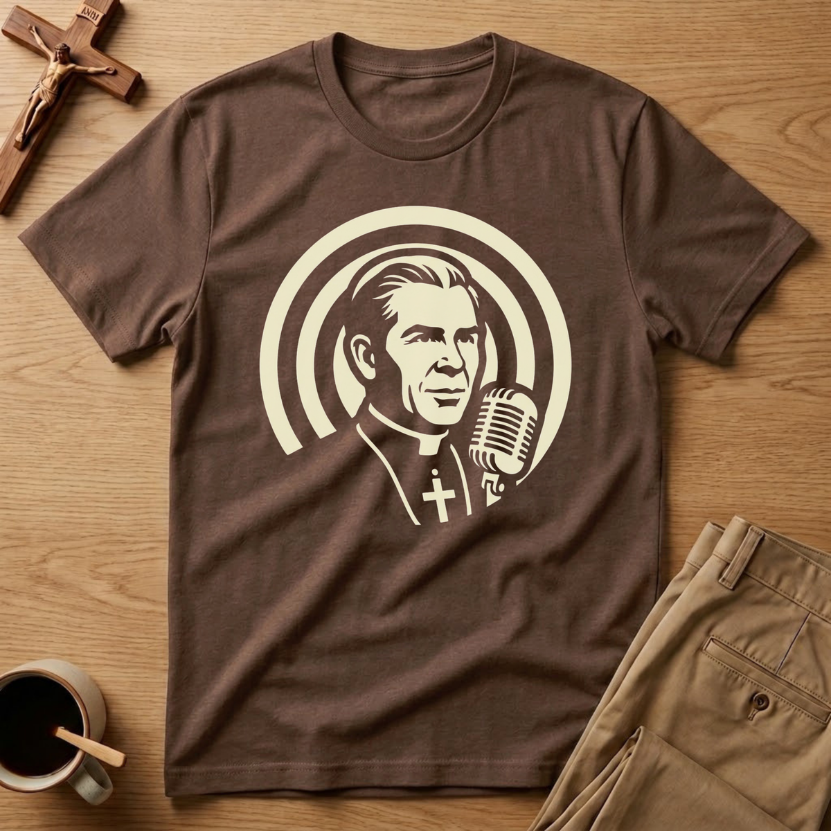 Fulton Sheen Catholic Broadcaster T-Shirt