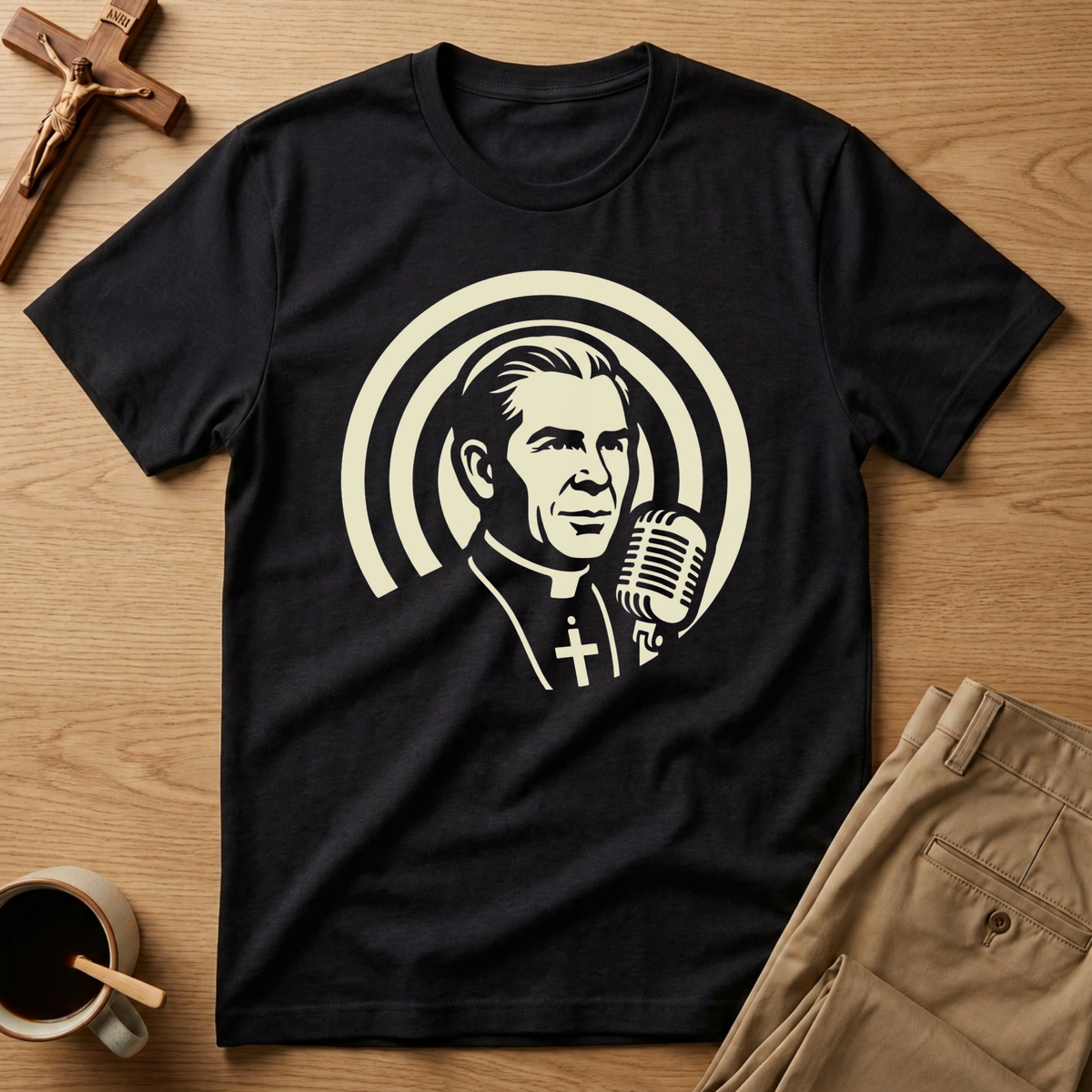 Fulton Sheen Catholic Broadcaster T-Shirt