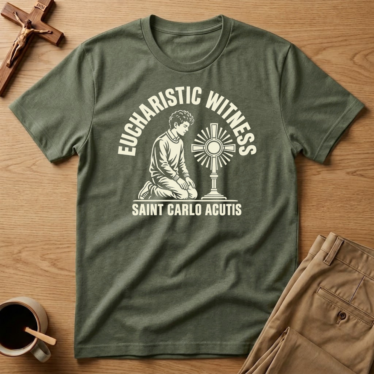 Carlo Acutis Eucharistic Witness T-Shirt