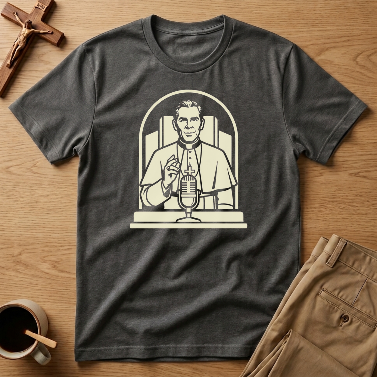 Fulton Sheen Preaching T-Shirt