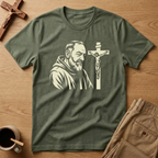 Padre Pio Crucifix T-Shirt