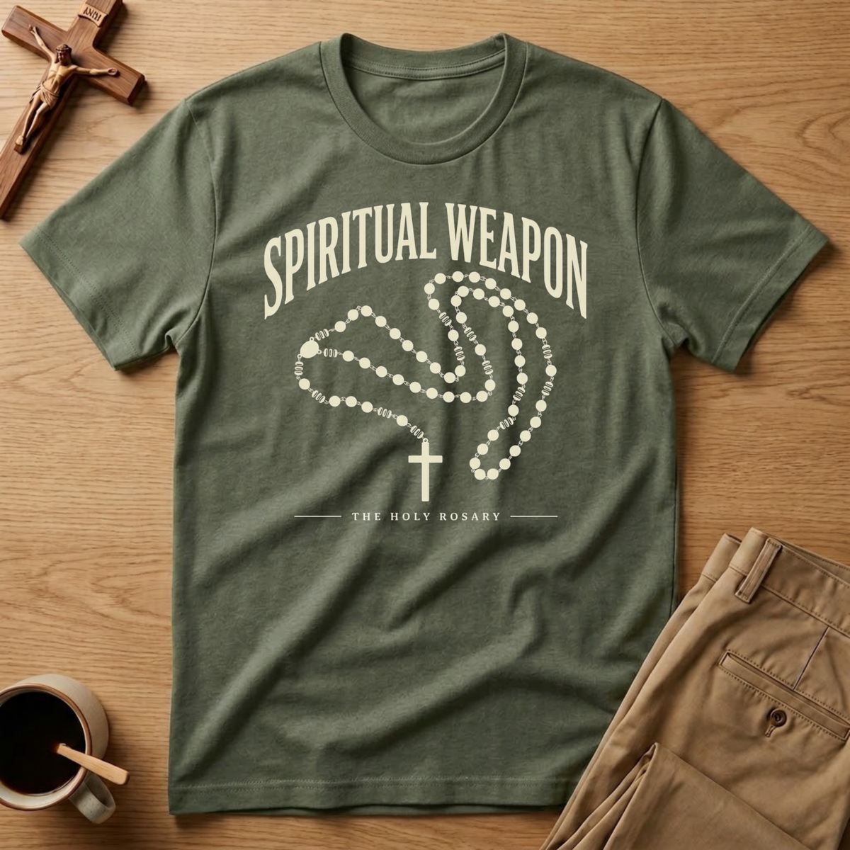 Spiritual Weapon Rosary T-Shirt
