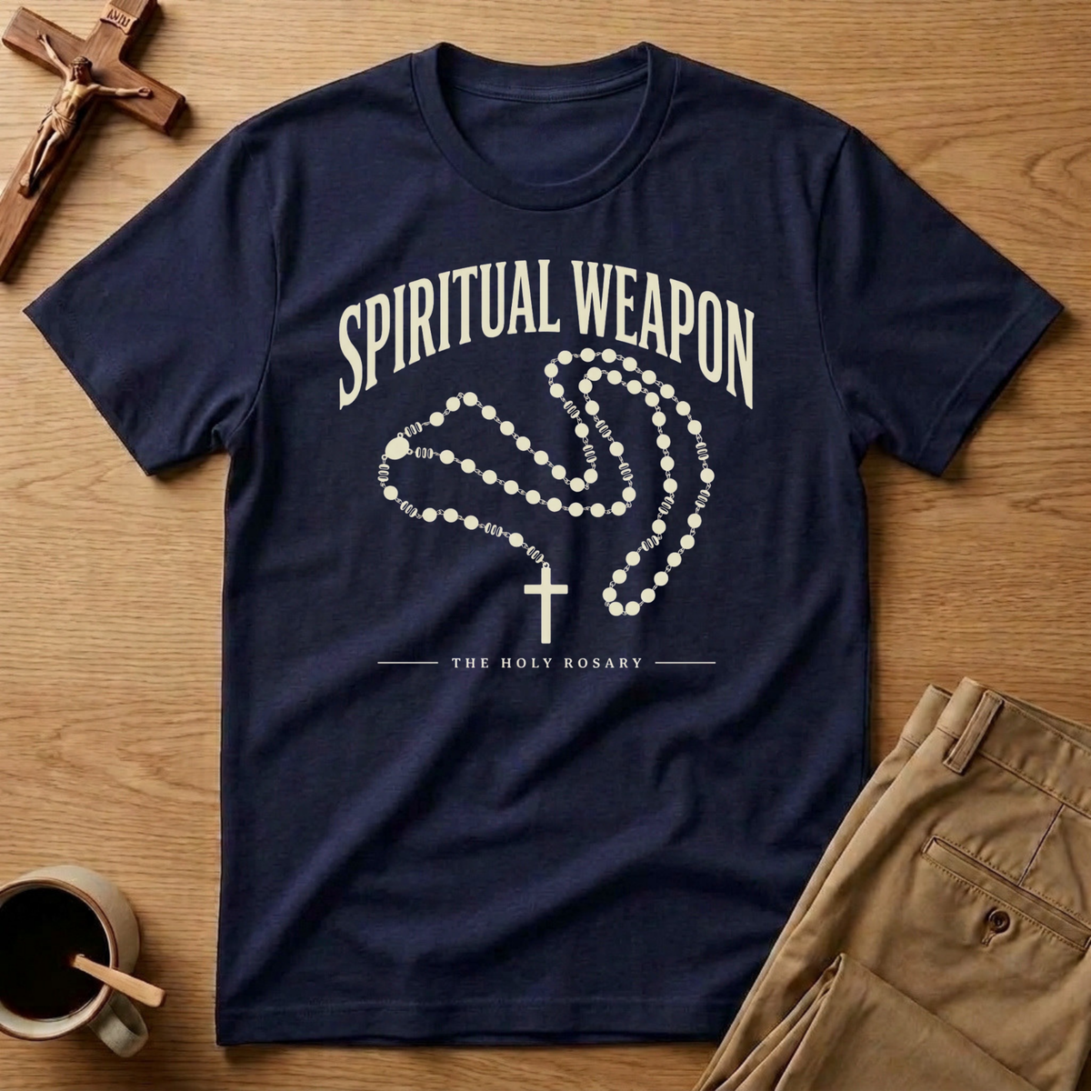 Spiritual Weapon Rosary T-Shirt