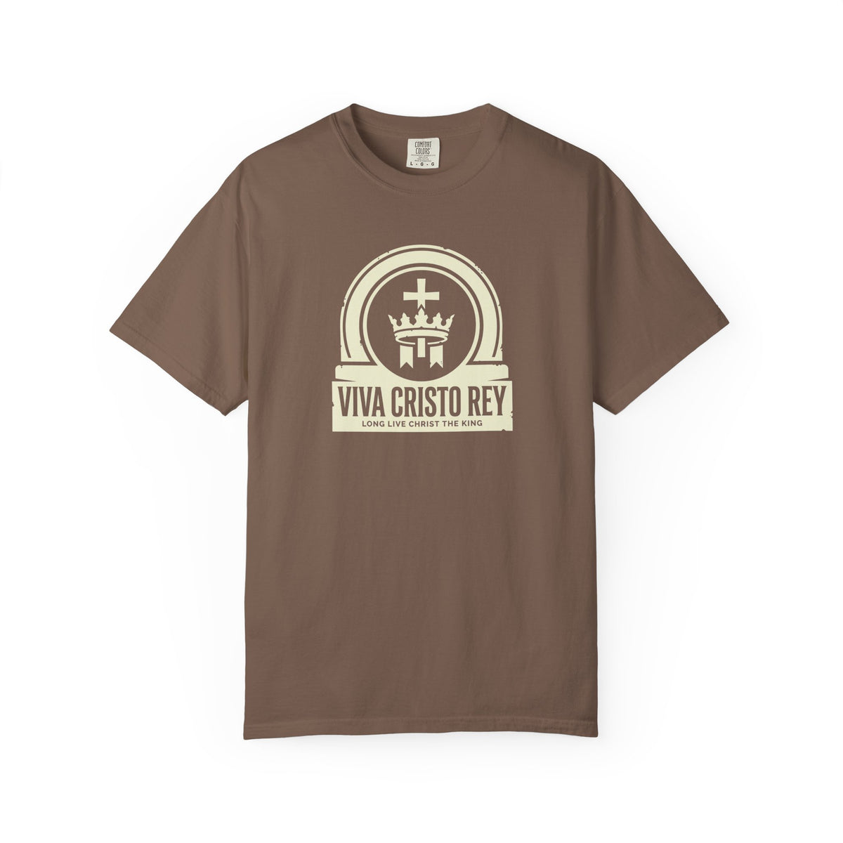 Christ the King Crowned Banner Emblem T-Shirt