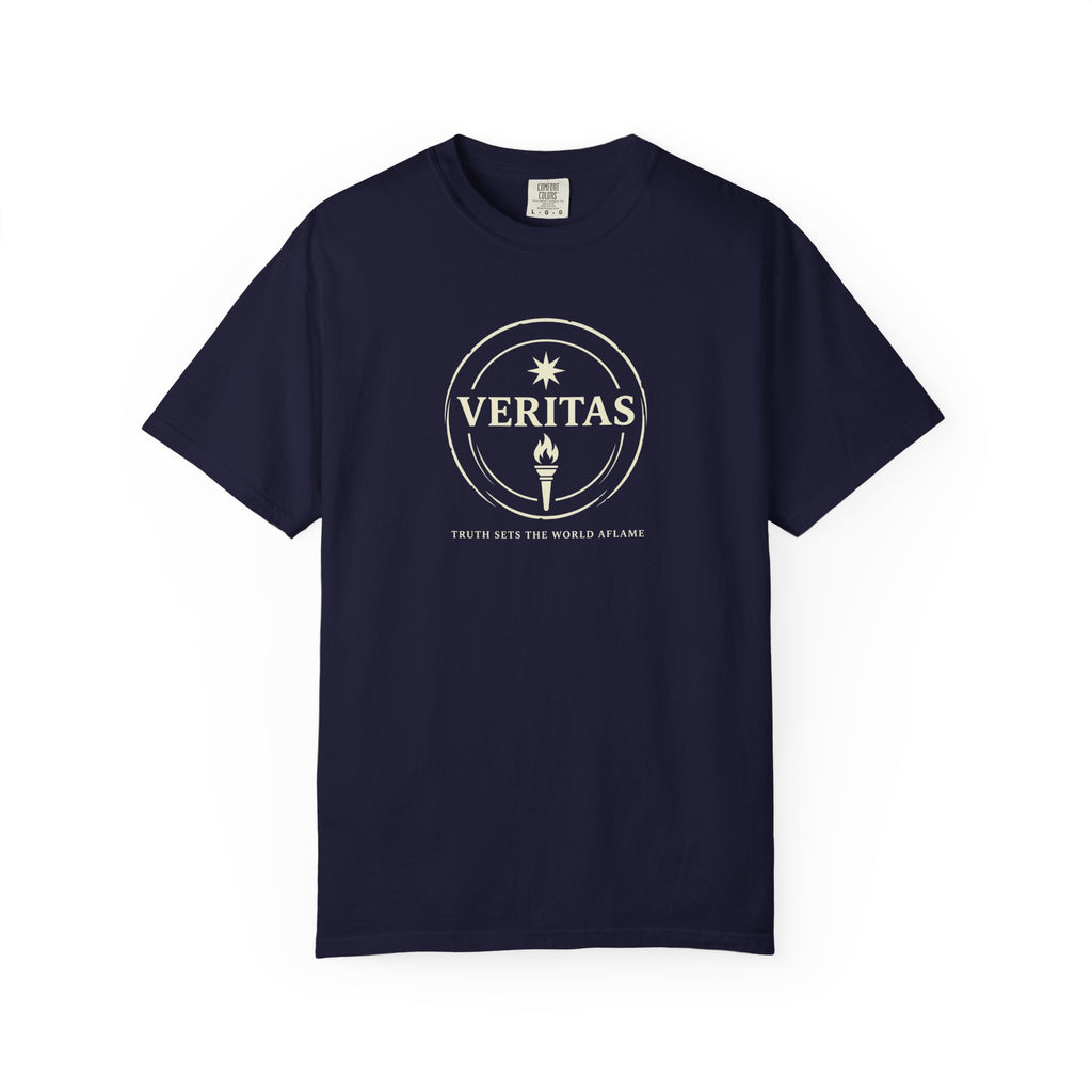 Veritas Truth Sets the World Aflame Catholic T-Shirt