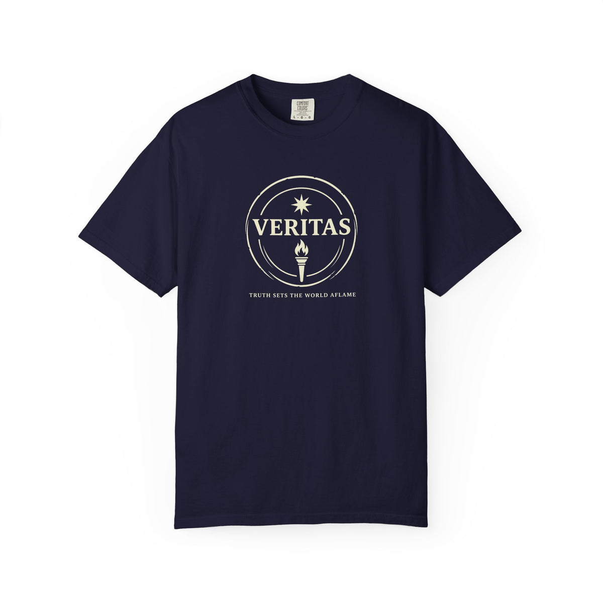 Veritas Truth Sets the World Aflame Catholic T-Shirt