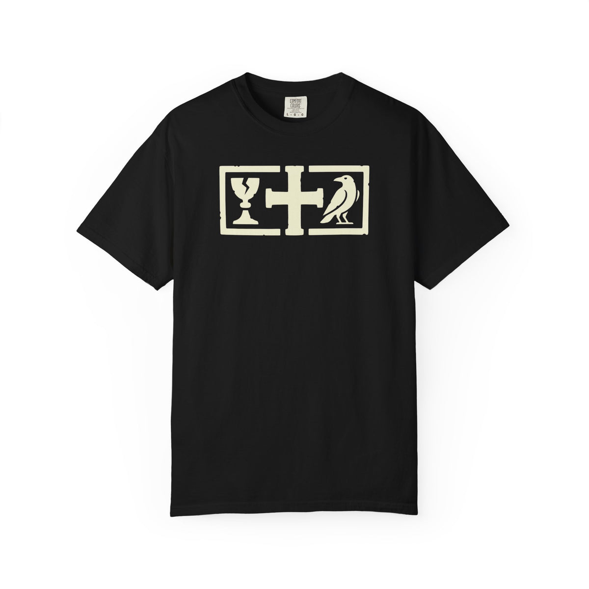 St. Benedict Monastic Cross Chalice & Raven T-Shirt