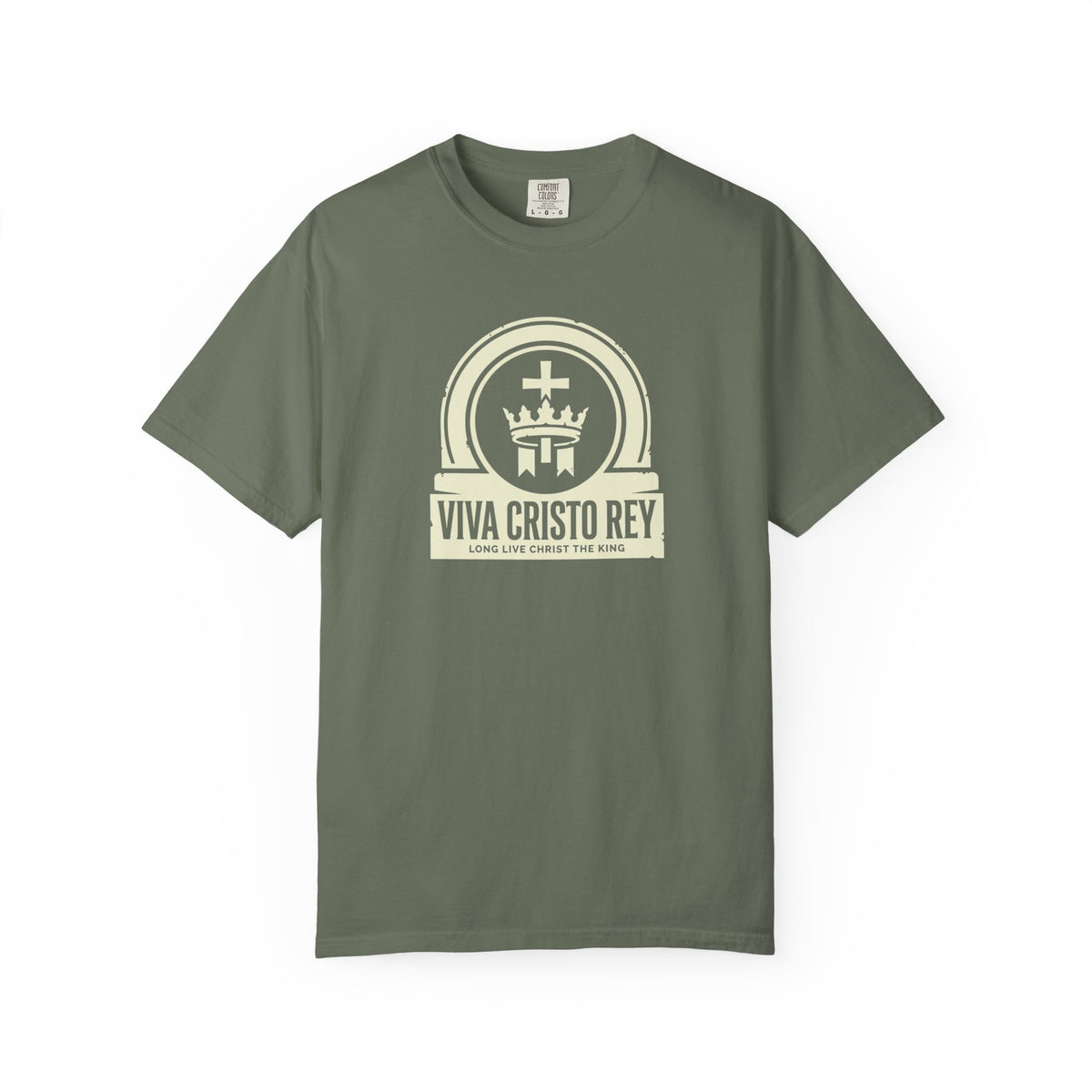 Christ the King Crowned Banner Emblem T-Shirt