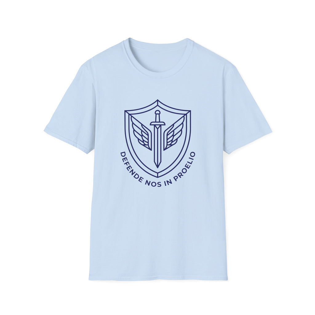Defende Nos In Proelio Shield T-Shirt