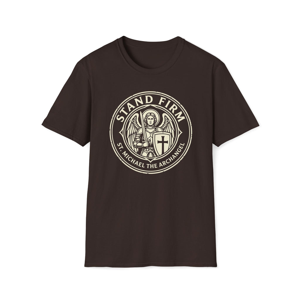 St. Michael Stand Firm Medieval Defender Seal T-Shirt