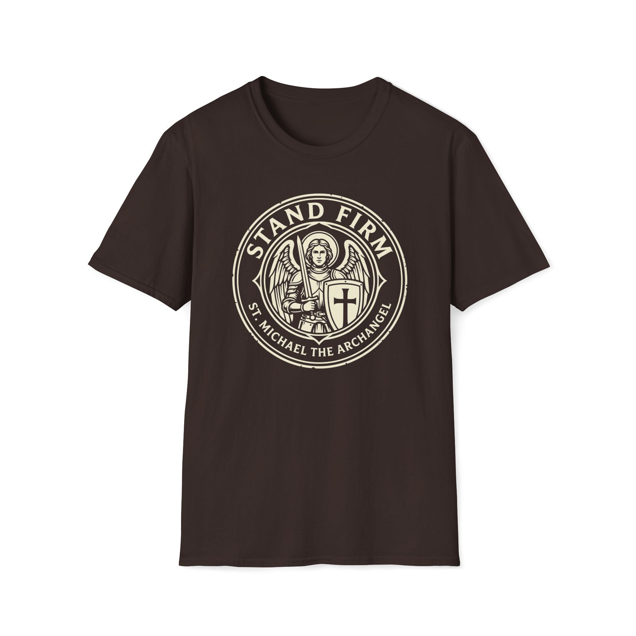 St. Michael Stand Firm Medieval Defender Seal T-Shirt