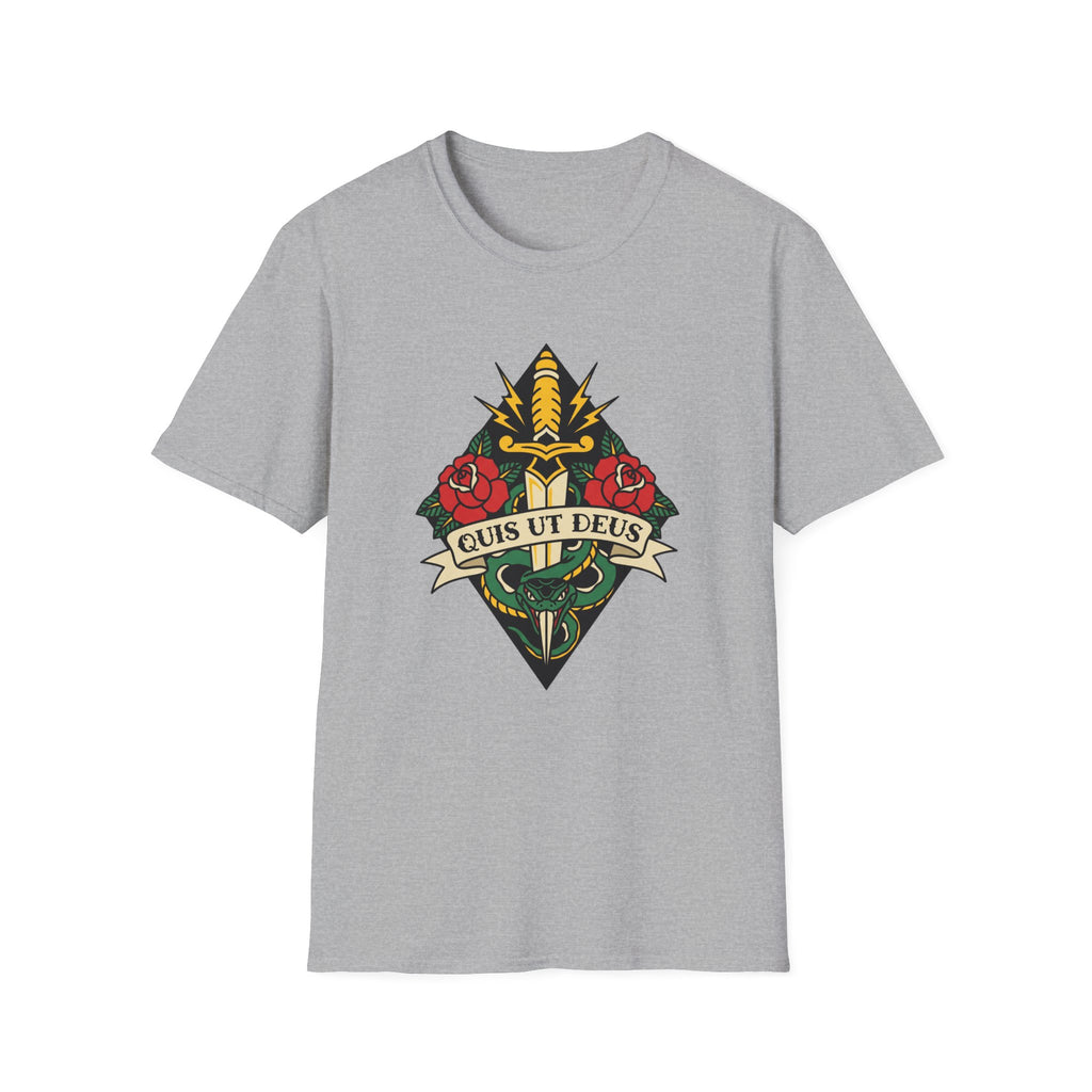 Quis Ut Deus Tattoo T-Shirt
