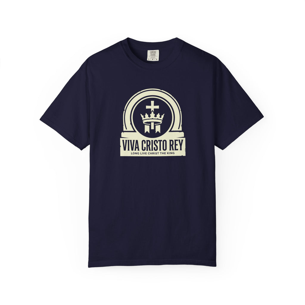 Christ the King Crowned Banner Emblem T-Shirt