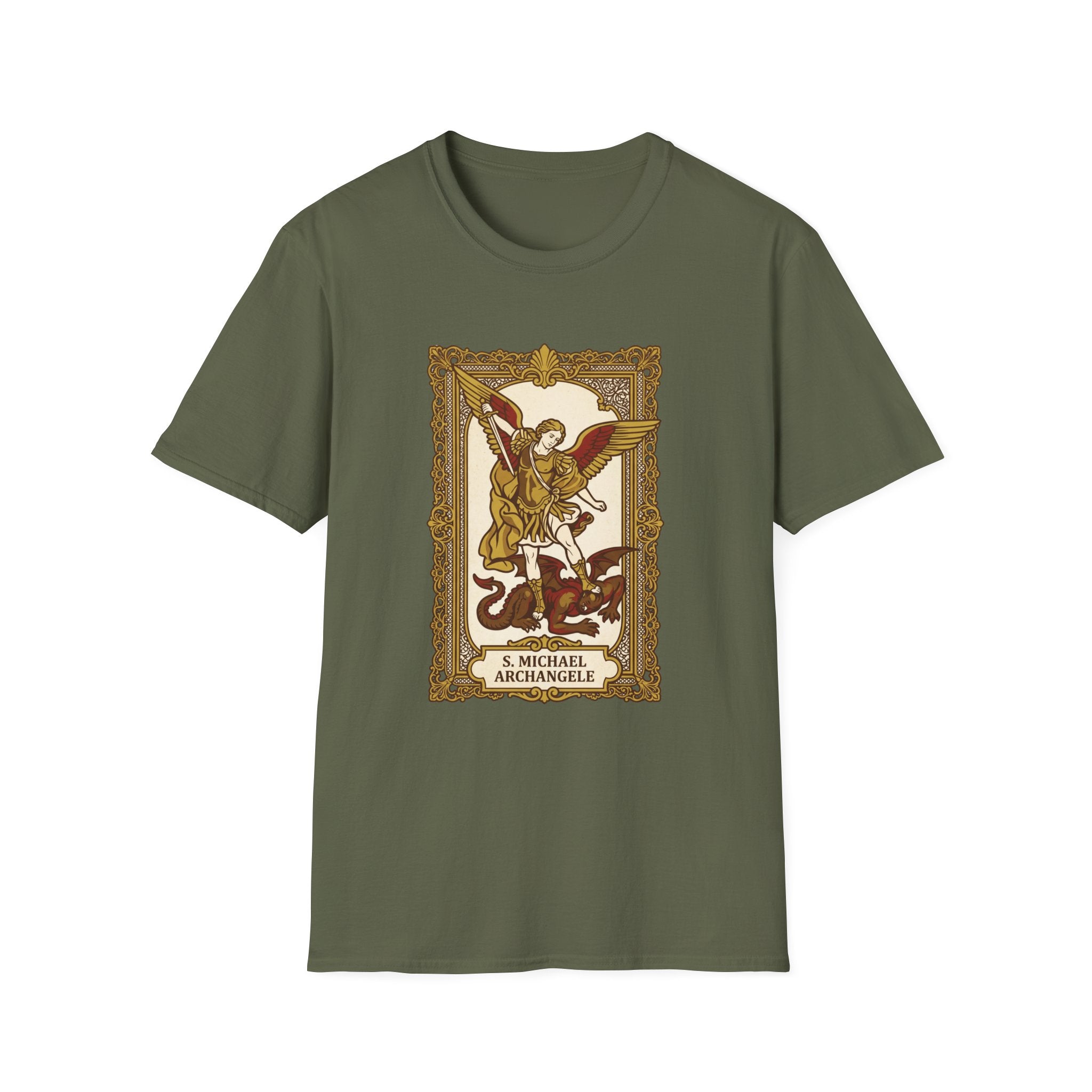 St. Michael Baroque Frame T-Shirt