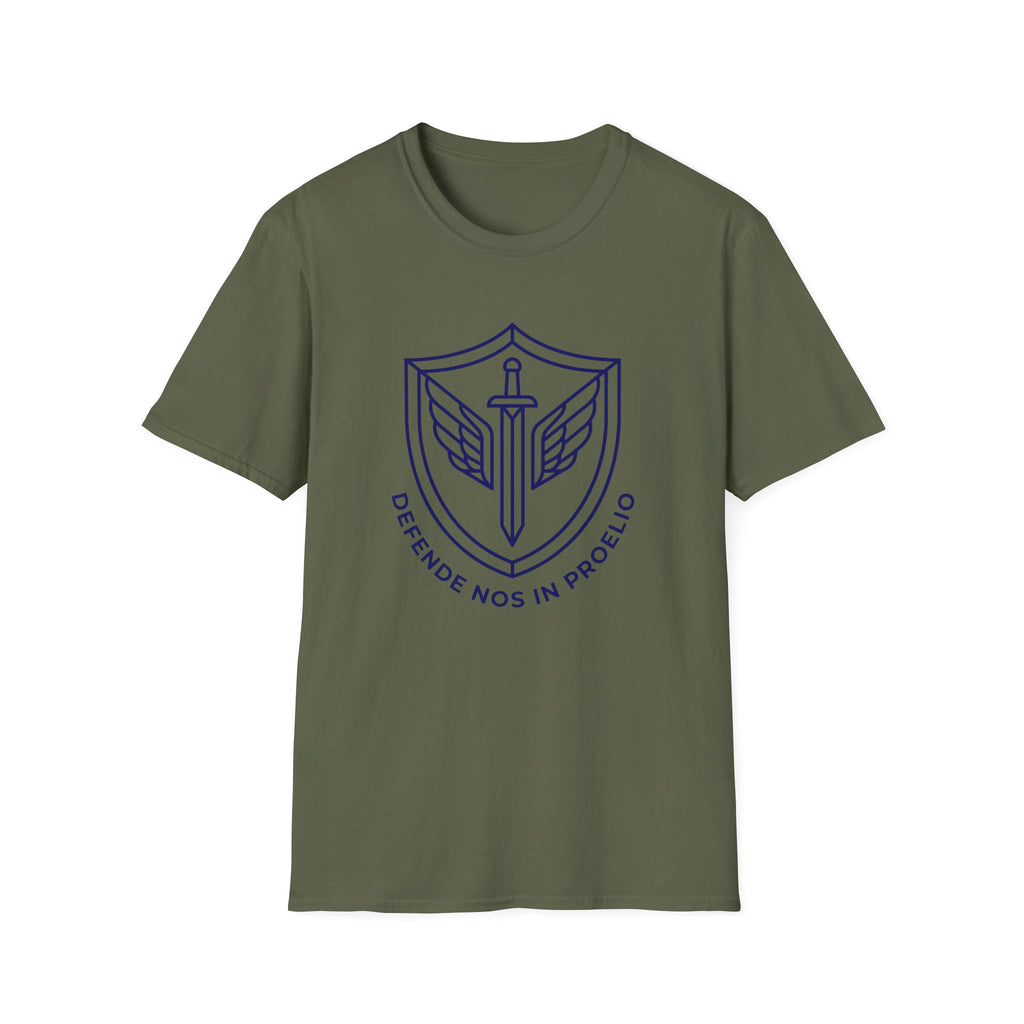 Defende Nos In Proelio Shield T-Shirt