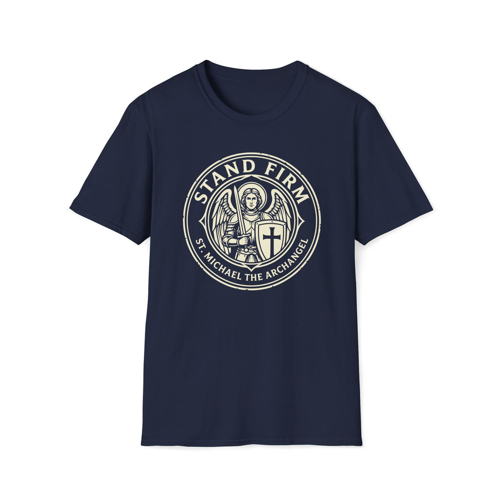 St. Michael Stand Firm Medieval Defender Seal T-Shirt
