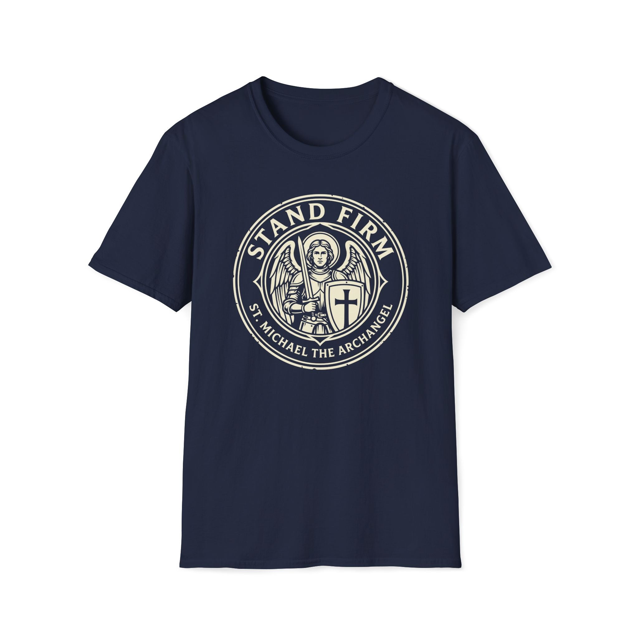 St. Michael Stand Firm Medieval Defender Seal T-Shirt
