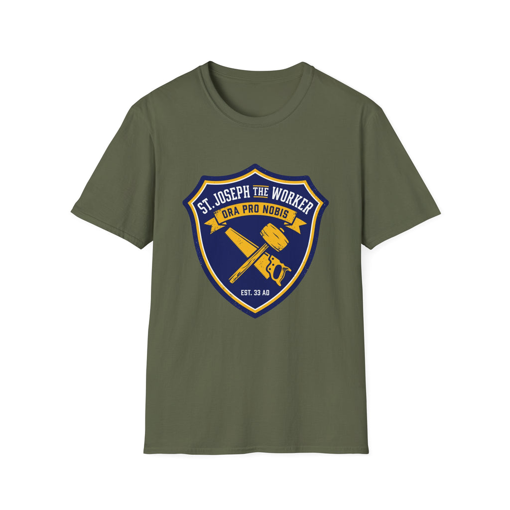St. Joseph the Worker Shield T-Shirt