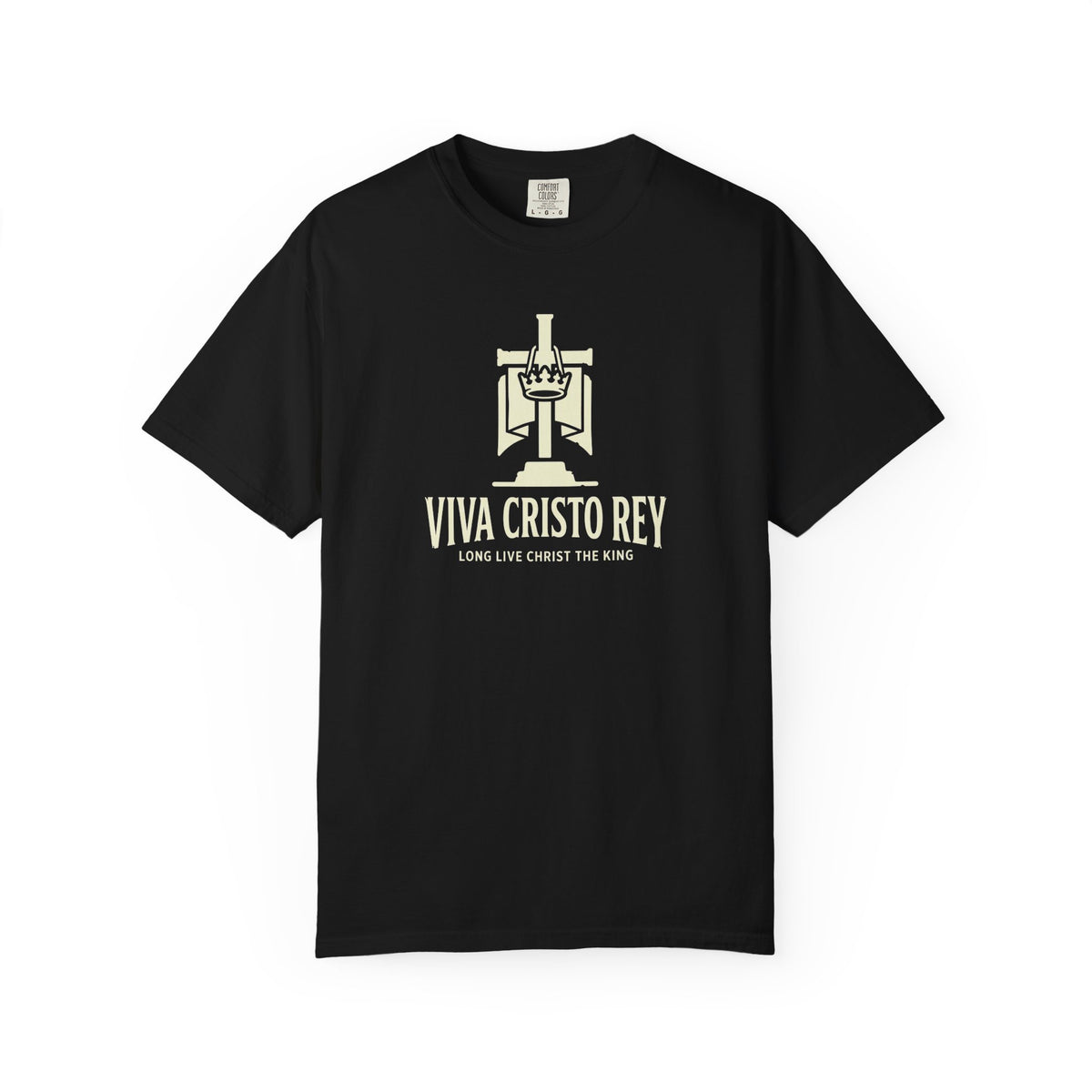 Viva Cristo Rey Christ the King Banner Catholic T-Shirt