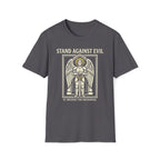 St. Michael Stand Against Evil Gothic Seal T-Shirt