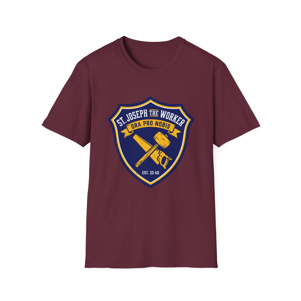 St. Joseph the Worker Shield T-Shirt