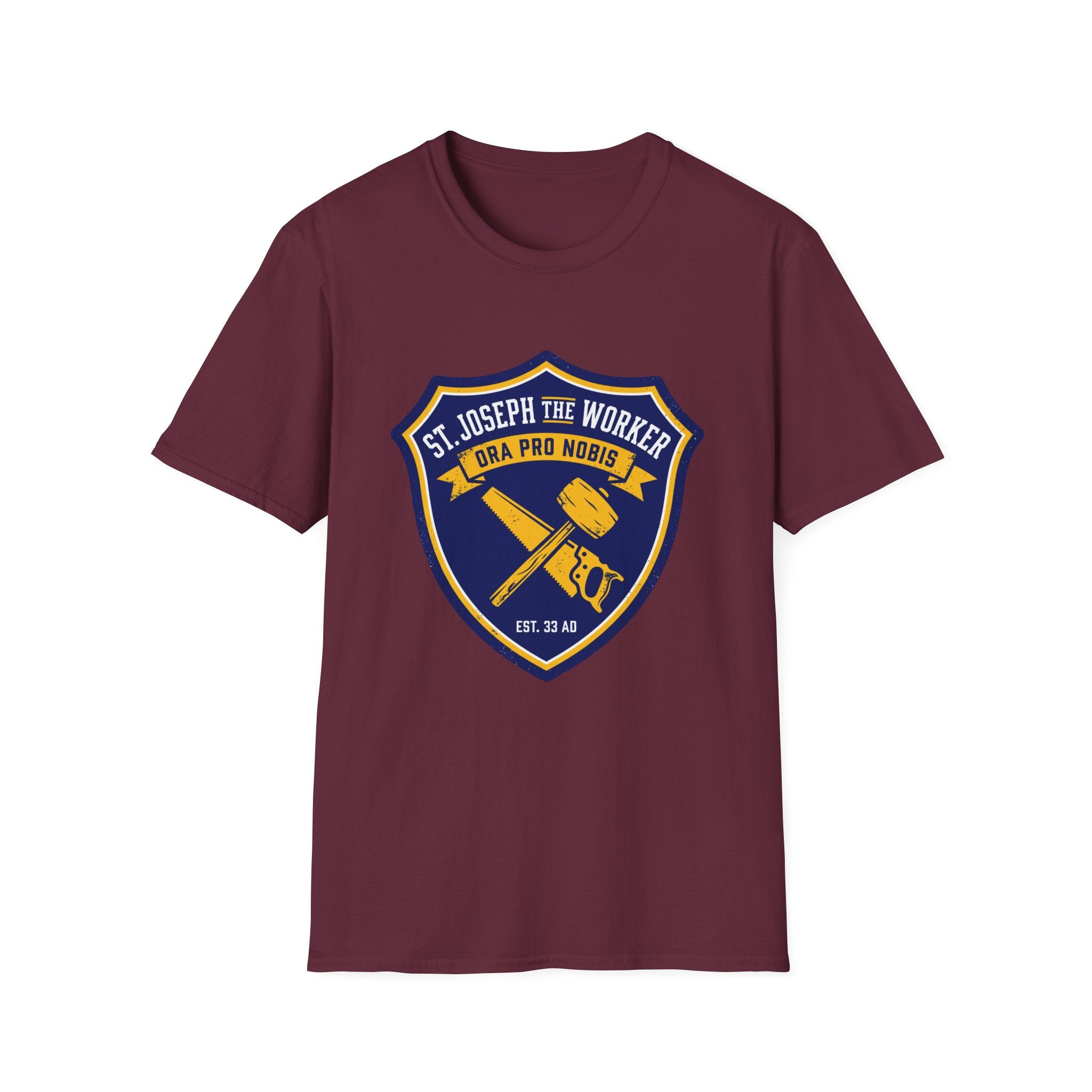 St. Joseph the Worker Shield T-Shirt