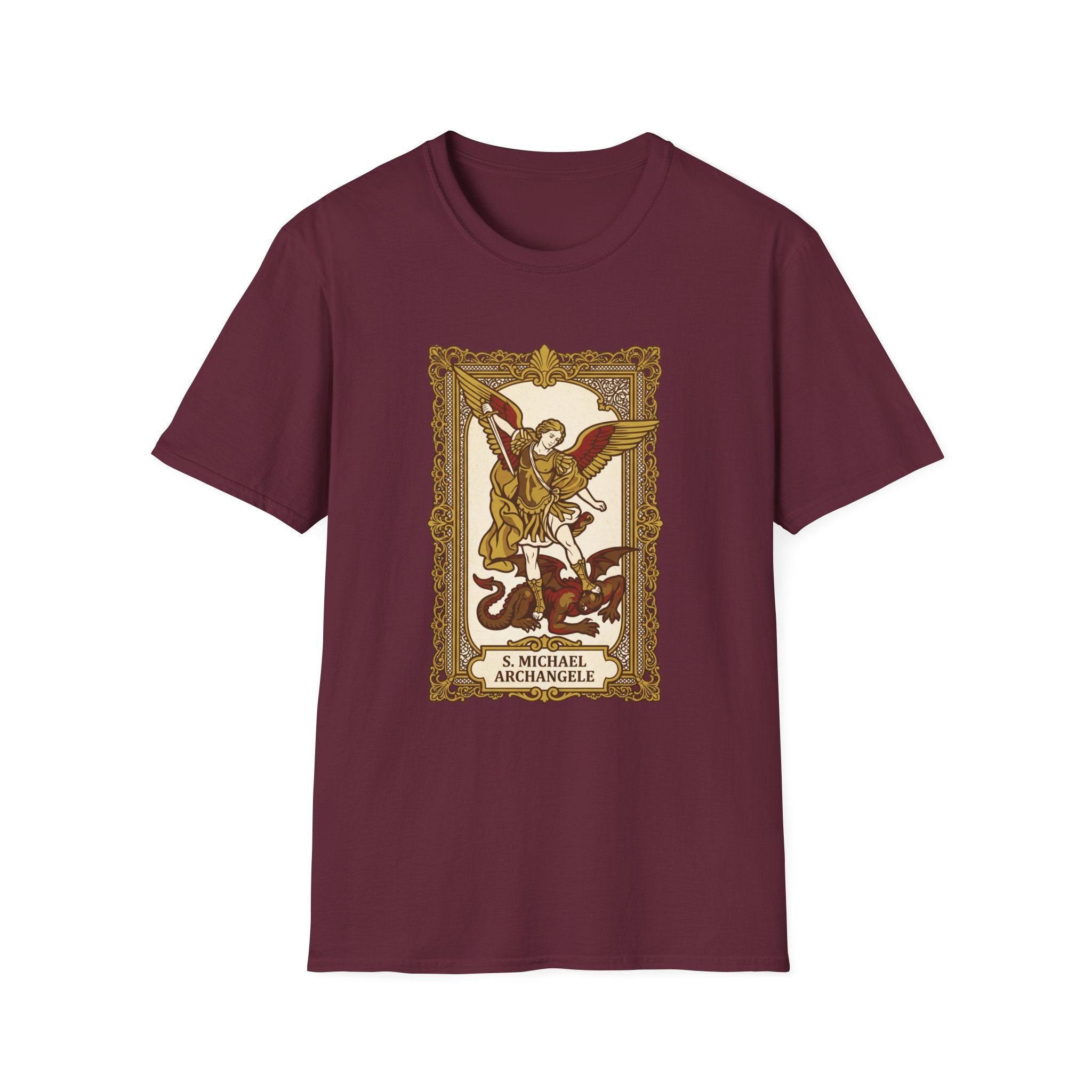 St. Michael Baroque Frame T-Shirt