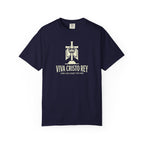 Viva Cristo Rey Christ the King Banner Catholic T-Shirt