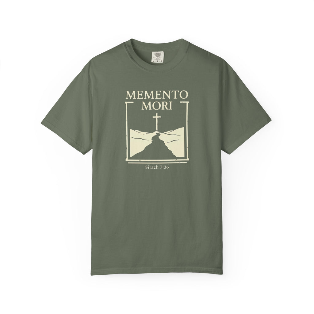 Memento Mori Remember Death Sirach 7:36 Catholic T-Shirt