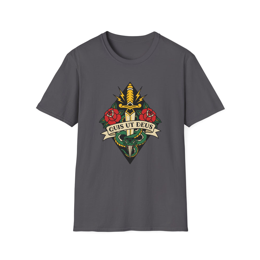 Quis Ut Deus Tattoo T-Shirt