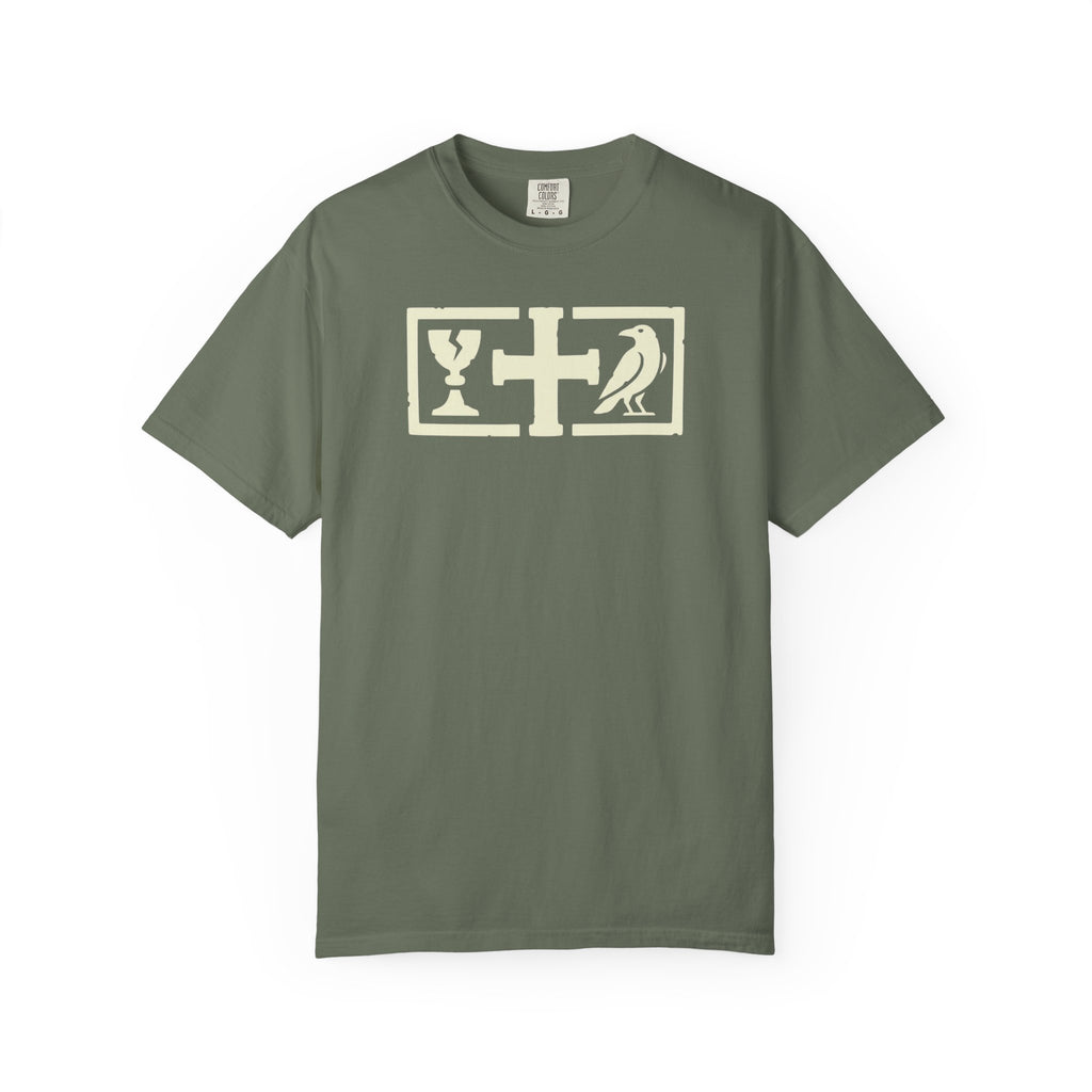 St. Benedict Monastic Cross Chalice & Raven T-Shirt