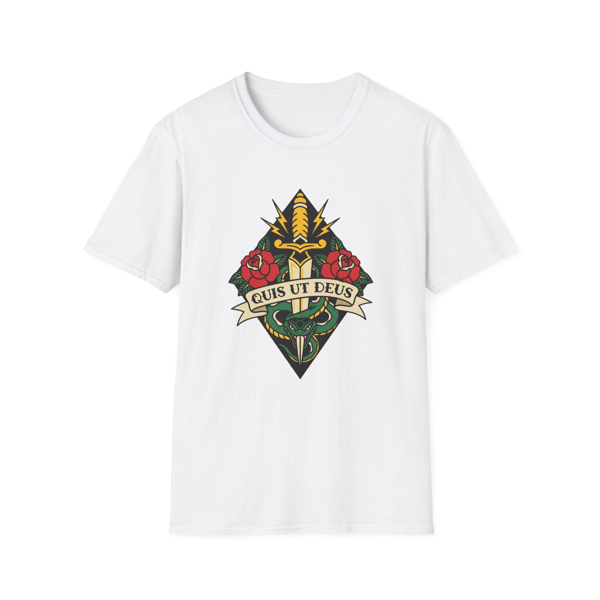 Quis Ut Deus Tattoo T-Shirt
